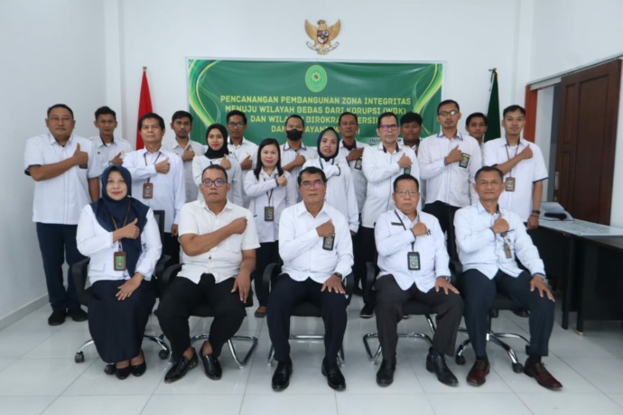  PENCANANGAN  PEMBANGUNAN ZONE INTEGRITAS  PADA PENGADILAN TINGGI KALIMANTAN UTARA  DI TANJUNG SELOR