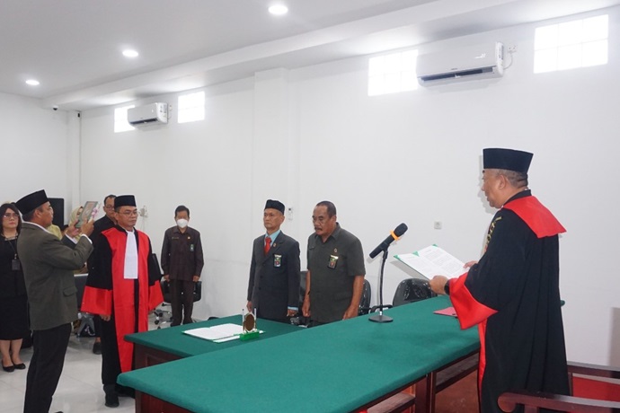 Pengambilan Sumpah Jabatan, dan Pelantikan Hakim Tinggi Pengadilan Tinggi Kalimantan Utara 