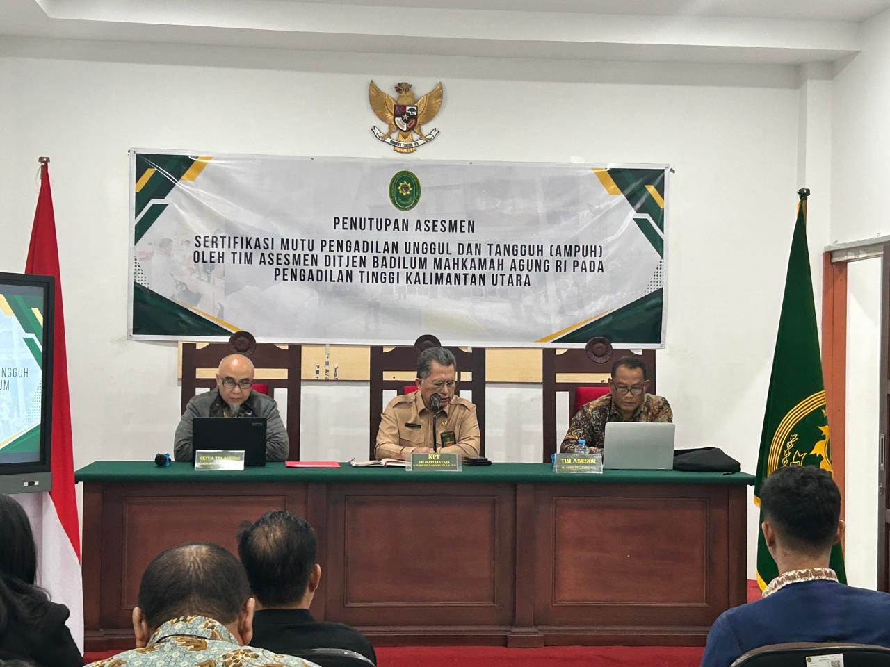  PENUTUPAN PELAKSANAAN ASESMEN AMPUH OLEH TIM ASESOR DIREKTORAT JENDERAL BADILUM